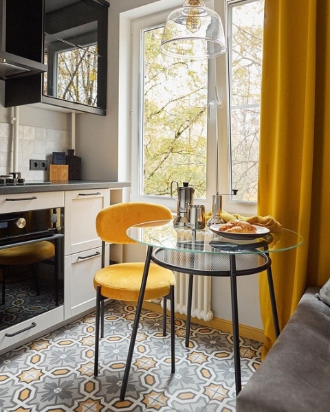 7 интересных решений для маленькой кухни из проектов профи