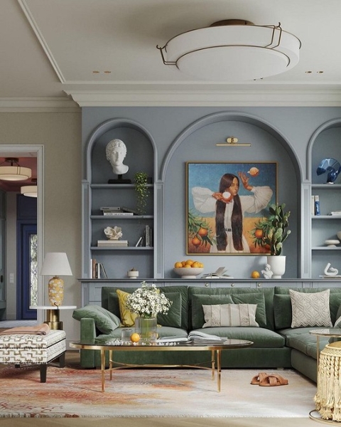 Цвет гостиной: советы по выбору палитры и красивые примеры сочетаний (105 фото)