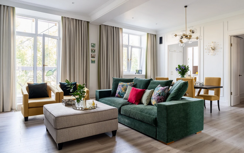 Цвет гостиной: советы по выбору палитры и красивые примеры сочетаний (105 фото)