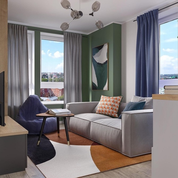 Цвет гостиной: советы по выбору палитры и красивые примеры сочетаний (105 фото)