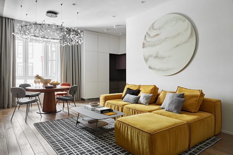 Цвет гостиной: советы по выбору палитры и красивые примеры сочетаний (105 фото)