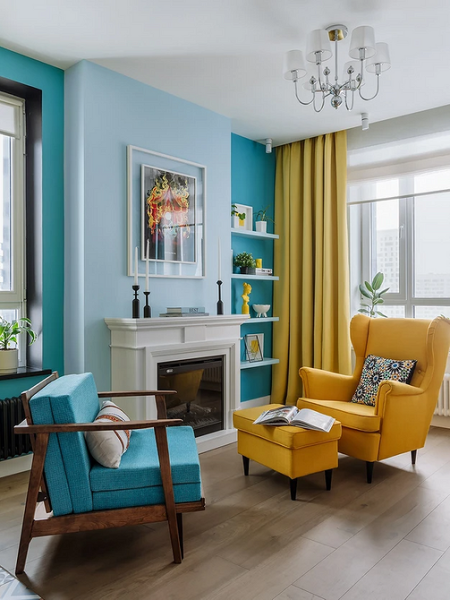 Цвет гостиной: советы по выбору палитры и красивые примеры сочетаний (105 фото)