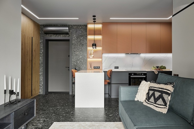 Две спальни, кухня-гостиная, постирочная и кабинет на 51 кв. м! Для мамы и сына — квартира, где есть все