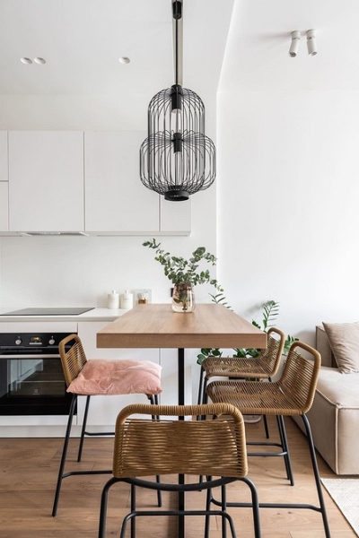 Функциональная однушка 40 кв. м: кухня-ниша вместо гардеробной, гостиная и спальня. Здесь есть все!