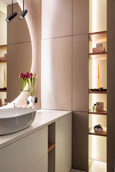 Функциональная однушка 40 кв. м: кухня-ниша вместо гардеробной, гостиная и спальня. Здесь есть все!