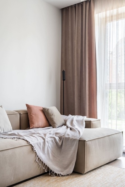 Функциональная однушка 40 кв. м: кухня-ниша вместо гардеробной, гостиная и спальня. Здесь есть все!