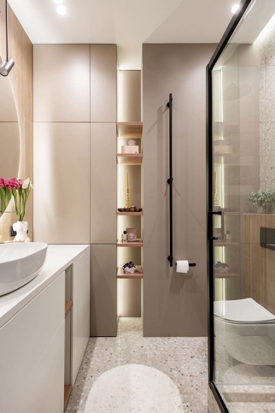 Функциональная однушка 40 кв. м: кухня-ниша вместо гардеробной, гостиная и спальня. Здесь есть все!