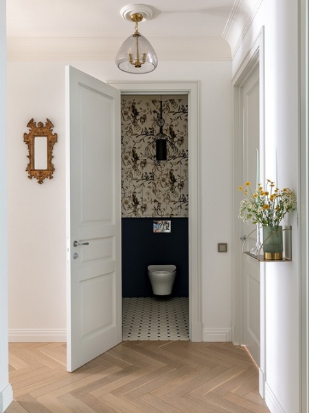 Историческая квартира в новостройке? Это реально! Интерьер-сюрприз для подруги дизайнера