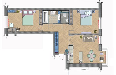 Историческая квартира в новостройке? Это реально! Интерьер-сюрприз для подруги дизайнера