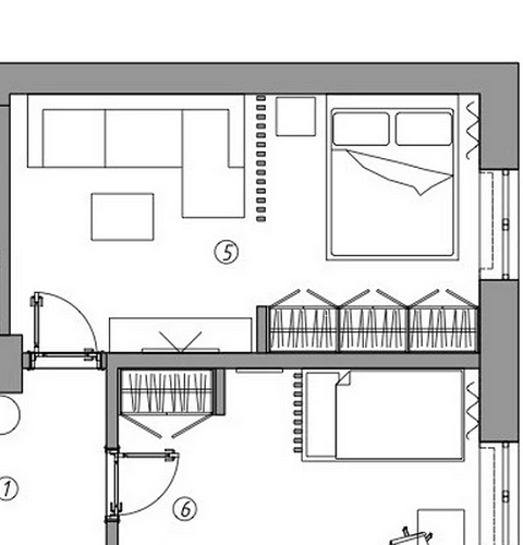 Куда поставить шкаф и комод в спальне? 5 функциональных примеров