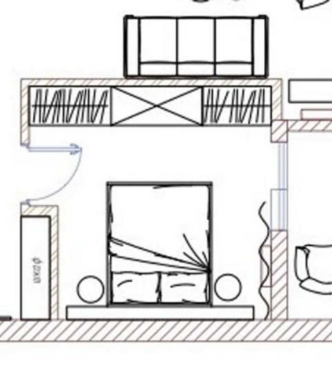 Куда поставить шкаф и комод в спальне? 5 функциональных примеров