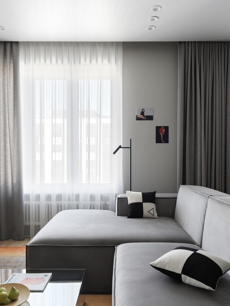 Кухня и кабинет в шкафу, двери для кота и много других классных идей! Квартира 66 кв. м для семьи