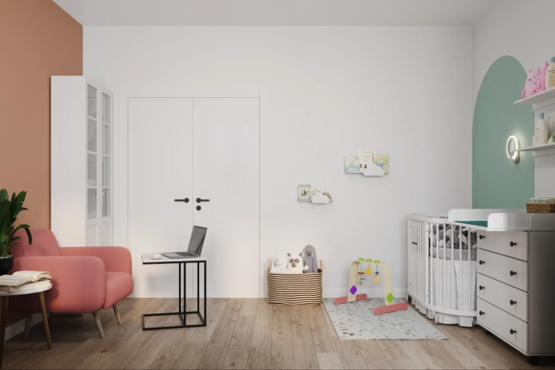 
                                Однокомнатная квартира для семьи с ребенком: идеи обустройства, планировки, примеры проектов (73 фото)                            