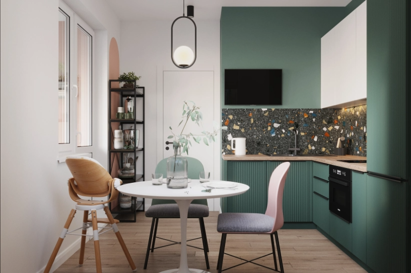 
                                Однокомнатная квартира для семьи с ребенком: идеи обустройства, планировки, примеры проектов (73 фото)                            