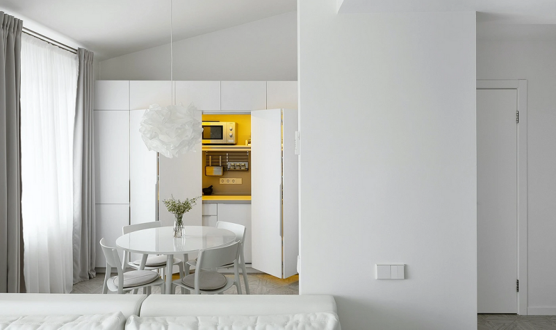 
                                Однокомнатная квартира для семьи с ребенком: идеи обустройства, планировки, примеры проектов (73 фото)                            