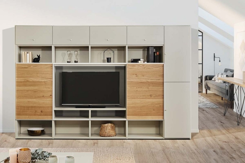 
                                Шкаф под телевизор в зал: тренды, виды, советы по выбору и 78 фото разных моделей                            