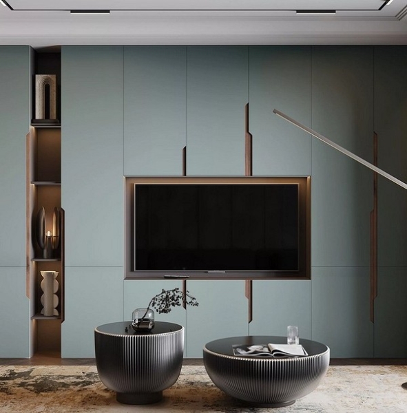 
                                Шкаф под телевизор в зал: тренды, виды, советы по выбору и 78 фото разных моделей                            