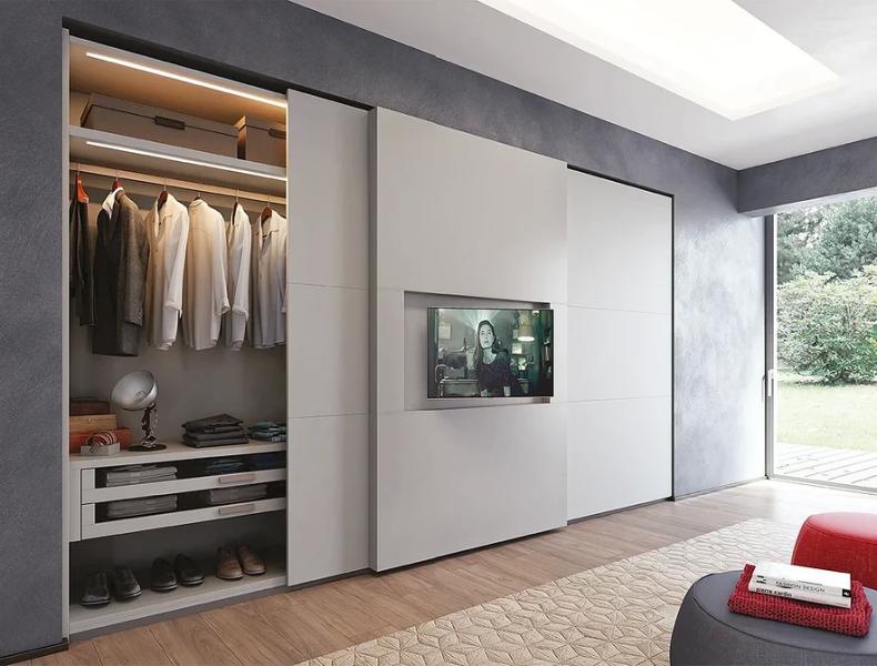 
                                Шкаф под телевизор в зал: тренды, виды, советы по выбору и 78 фото разных моделей                            