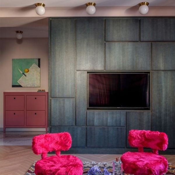 
                                Шкаф под телевизор в зал: тренды, виды, советы по выбору и 78 фото разных моделей                            