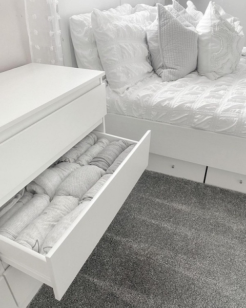 8 практичных идей для хранения текстиля в спальне