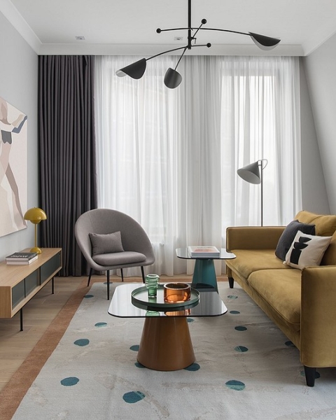 
                                Дизайн гостиной-2024: 9 главных трендов и 92 фото модных интерьеров                            