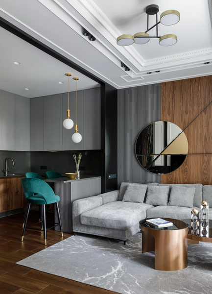 
                                Дизайн гостиной-2024: 9 главных трендов и 92 фото модных интерьеров                            