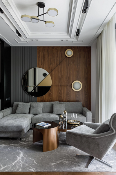 
                                Дизайн гостиной-2024: 9 главных трендов и 92 фото модных интерьеров                            