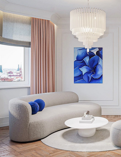 
                                Дизайн гостиной-2024: 9 главных трендов и 92 фото модных интерьеров                            