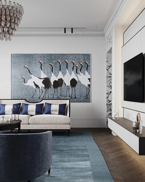 
                                Дизайн гостиной-2024: 9 главных трендов и 92 фото модных интерьеров                            