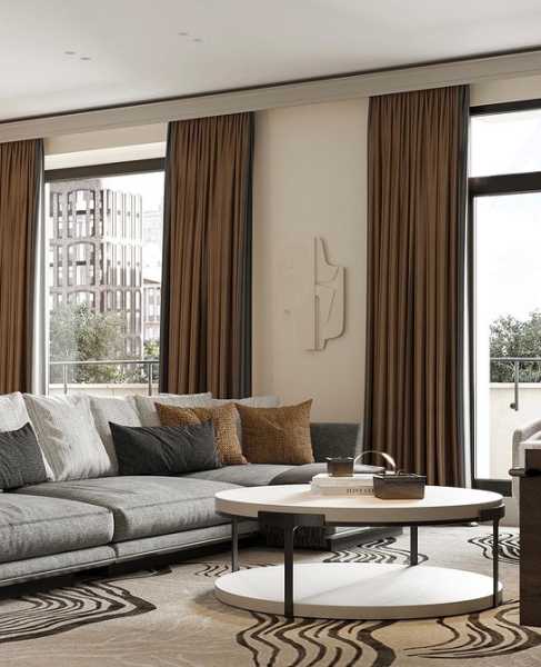 
                                Дизайн гостиной-2024: 9 главных трендов и 92 фото модных интерьеров                            