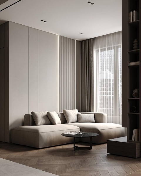 
                                Дизайн гостиной-2024: 9 главных трендов и 92 фото модных интерьеров                            