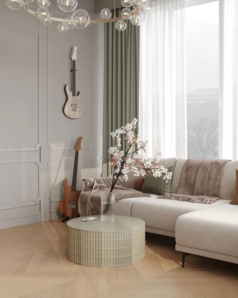 
                                Дизайн гостиной-2024: 9 главных трендов и 92 фото модных интерьеров                            