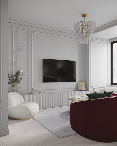 
                                Дизайн гостиной-2024: 9 главных трендов и 92 фото модных интерьеров                            