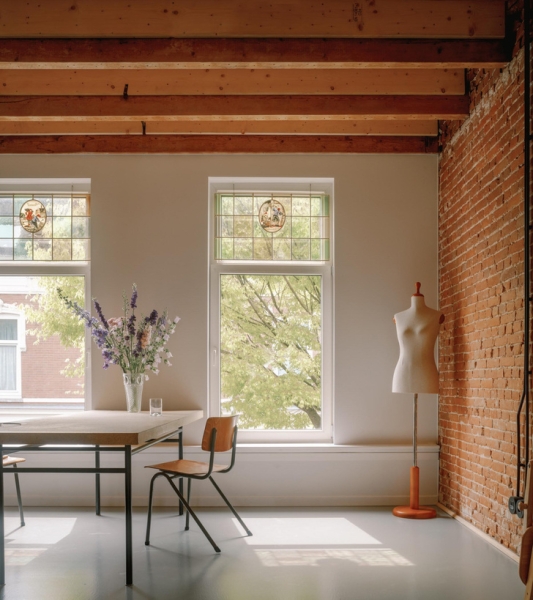 Фанера и кирпич: аскетичный дом дизайнера в Роттердаме