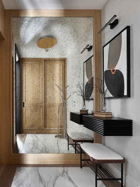 Интерьер с «секретом»: квартира 48 кв. м в стиле современной классики вне времени