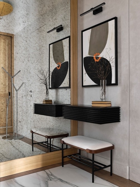 Интерьер с «секретом»: квартира 48 кв. м в стиле современной классики вне времени