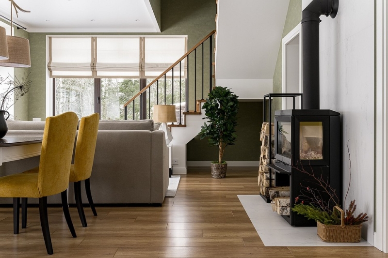 
                                Как создать уютный и гостеприимный интерьер? Дача 121 кв. м в Пермском крае                            