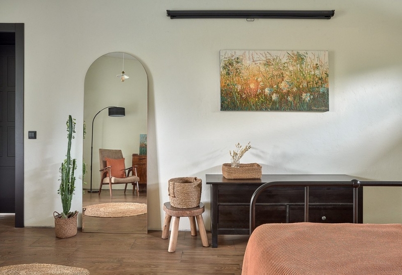 Как в современной деревне! Гостевой дом 66 кв. м с баней, где заказчиком выступила дизайнер