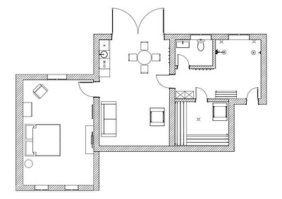 Как в современной деревне! Гостевой дом 66 кв. м с баней, где заказчиком выступила дизайнер