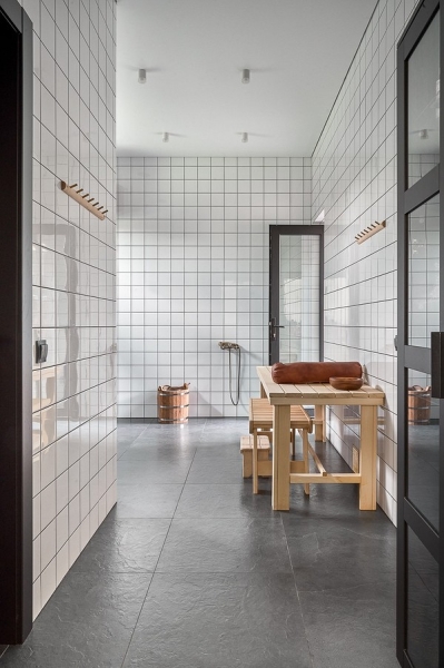 Как в современной деревне! Гостевой дом 66 кв. м с баней, где заказчиком выступила дизайнер