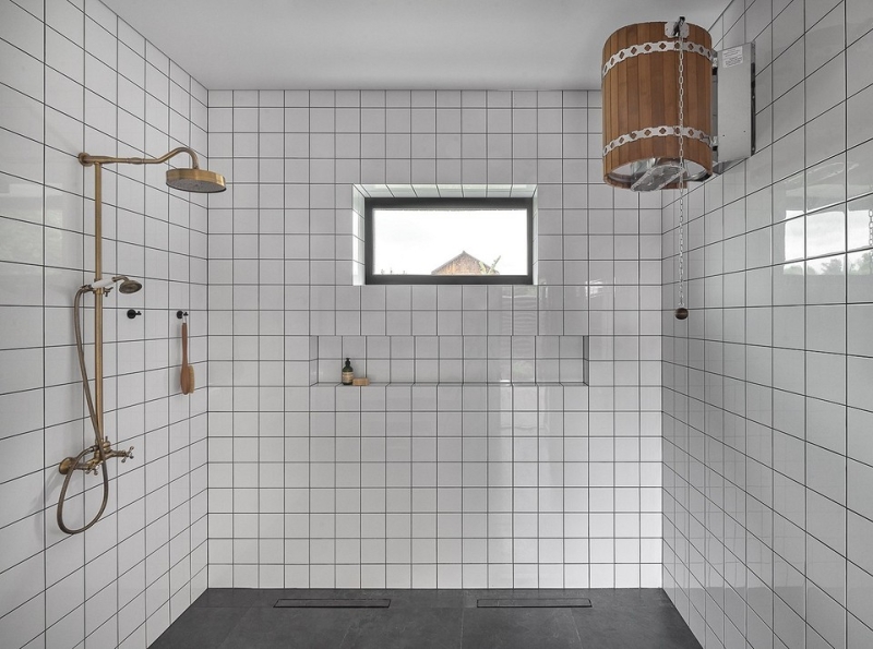 Как в современной деревне! Гостевой дом 66 кв. м с баней, где заказчиком выступила дизайнер