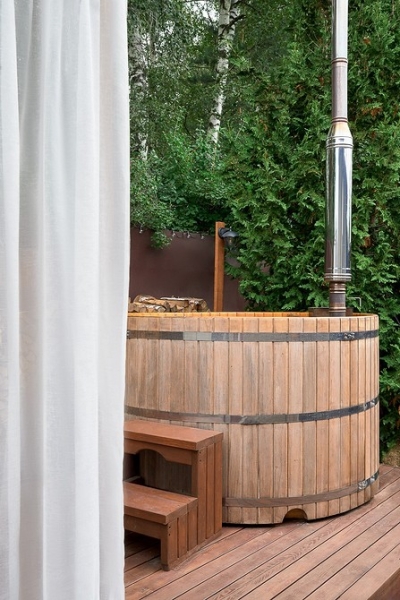 Как в современной деревне! Гостевой дом 66 кв. м с баней, где заказчиком выступила дизайнер