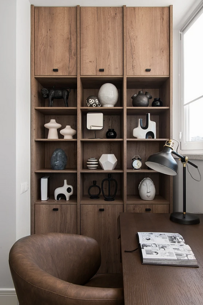 Коричневый в интерьере: варианты применения и 10 лучших цветов-компаньонов (137 фото)