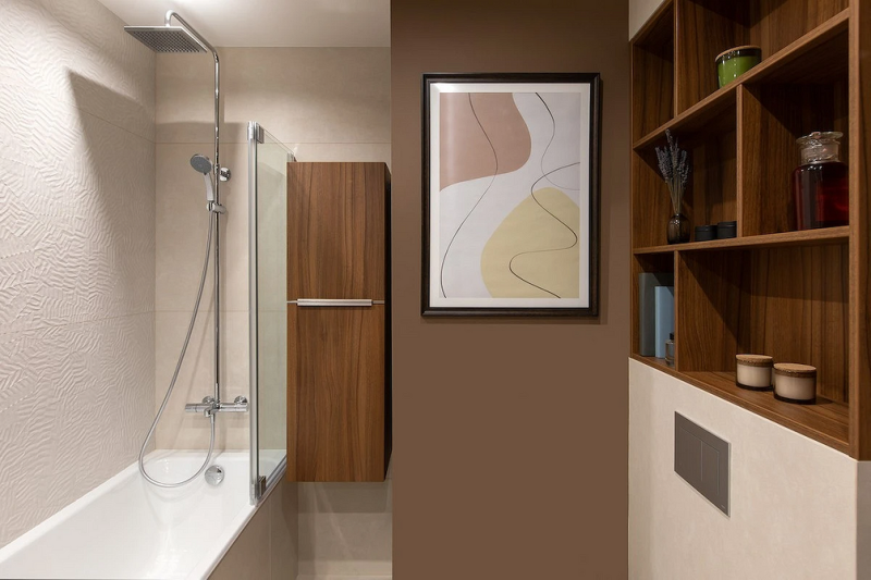 Коричневый в интерьере: варианты применения и 10 лучших цветов-компаньонов (137 фото)