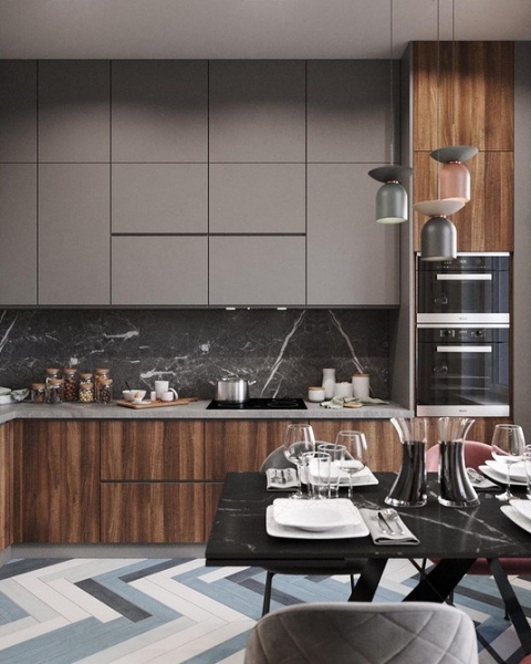 Коричневый в интерьере: варианты применения и 10 лучших цветов-компаньонов (137 фото)