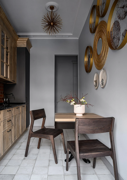 Коричневый в интерьере: варианты применения и 10 лучших цветов-компаньонов (137 фото)