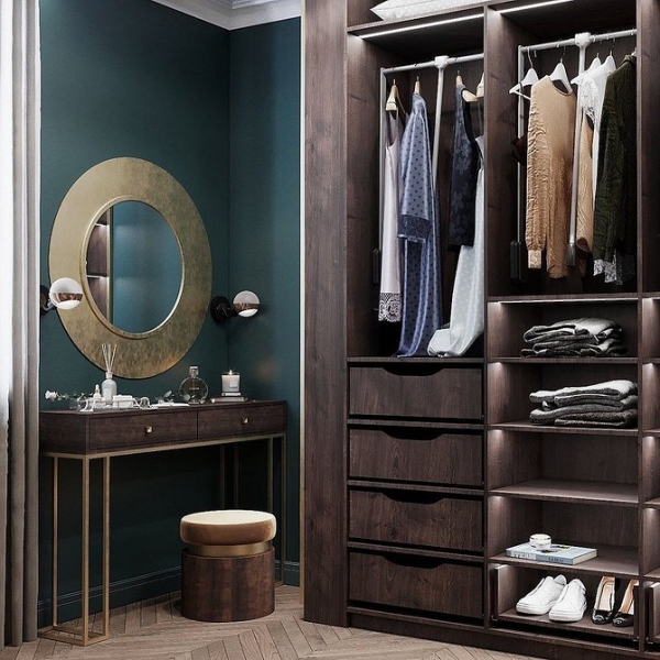 Коричневый в интерьере: варианты применения и 10 лучших цветов-компаньонов (137 фото)