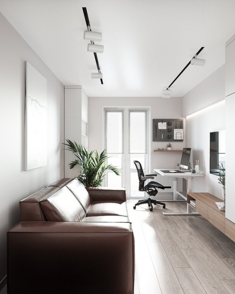 Коричневый в интерьере: варианты применения и 10 лучших цветов-компаньонов (137 фото)