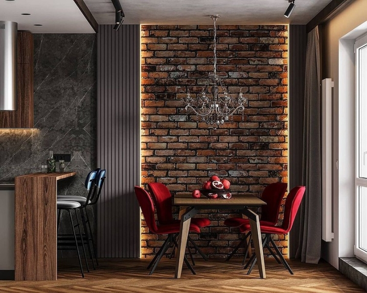 Коричневый в интерьере: варианты применения и 10 лучших цветов-компаньонов (137 фото)