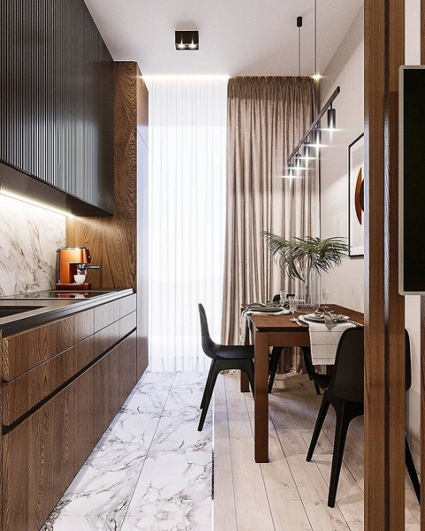 Коричневый в интерьере: варианты применения и 10 лучших цветов-компаньонов (137 фото)